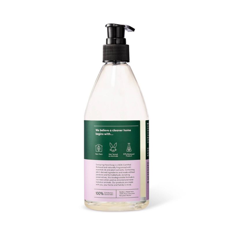 Lavender & Bergamot Liquid Hand Soap - 12 fl oz - Everspring™