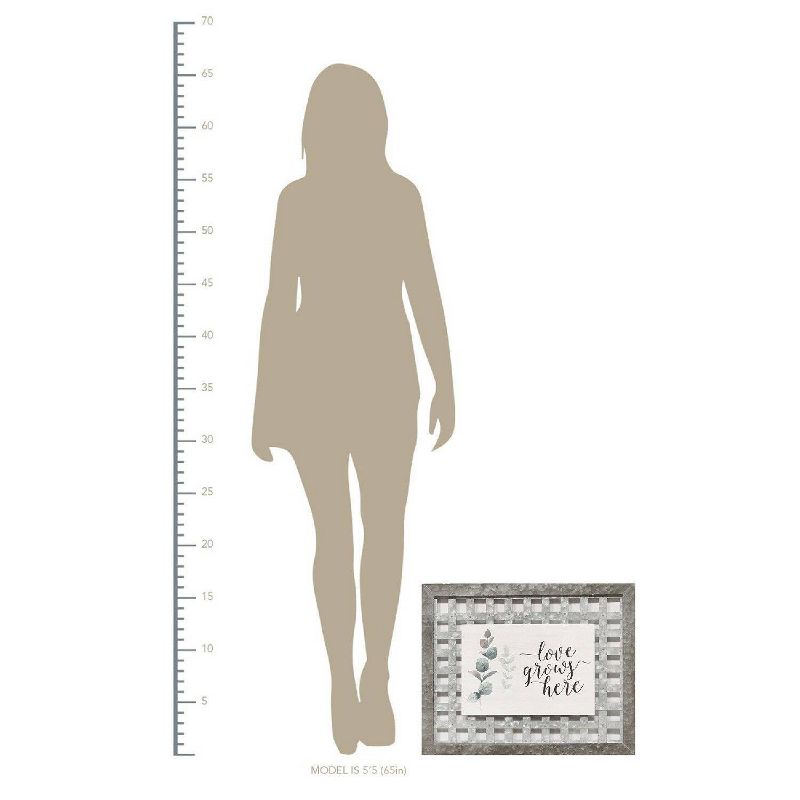 20" x 16.25" Love Grows Her" Wall Art - Stratton Home Décor