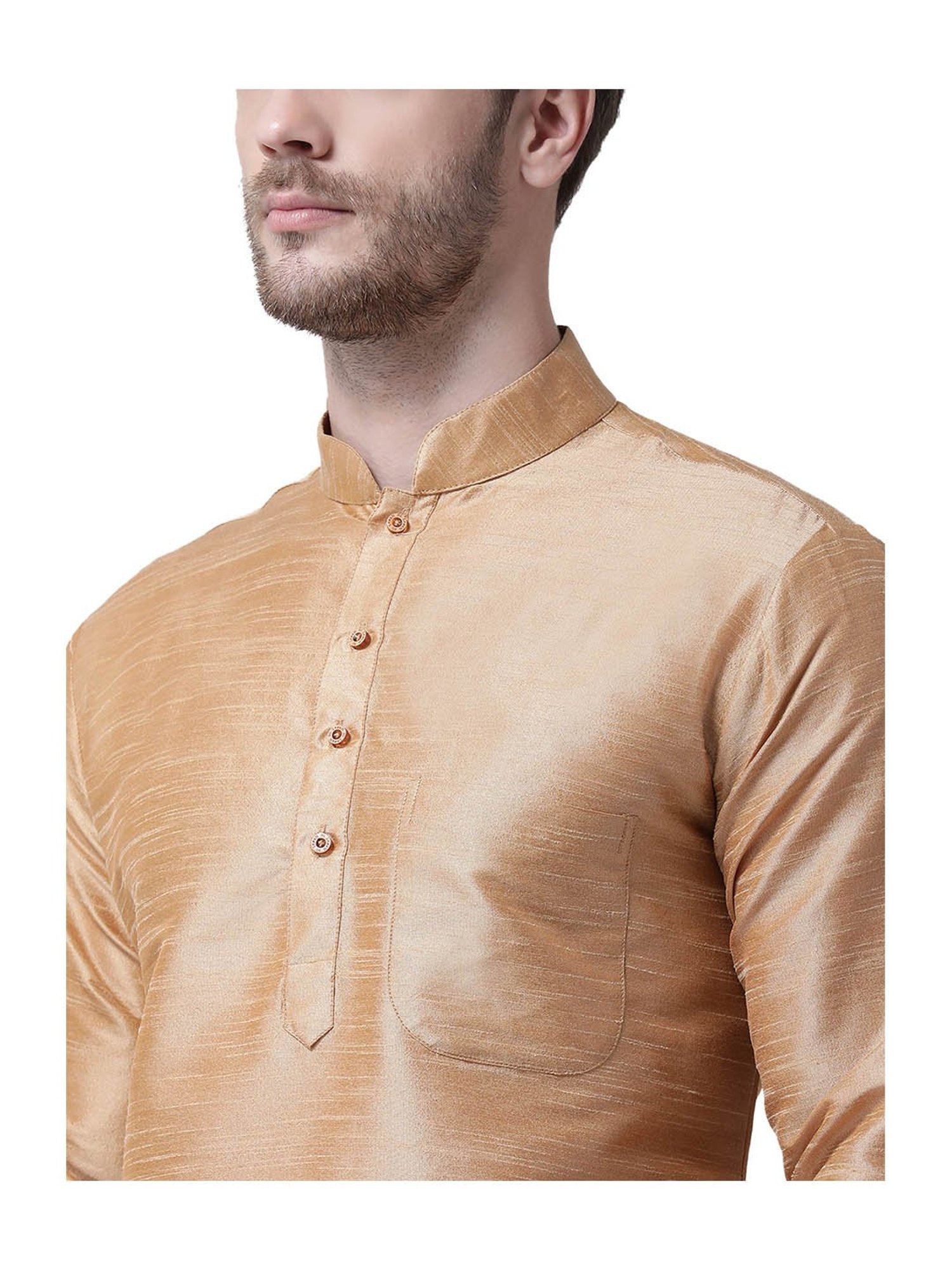 SG LEMAN Beige Regular Fit Kurta Set
