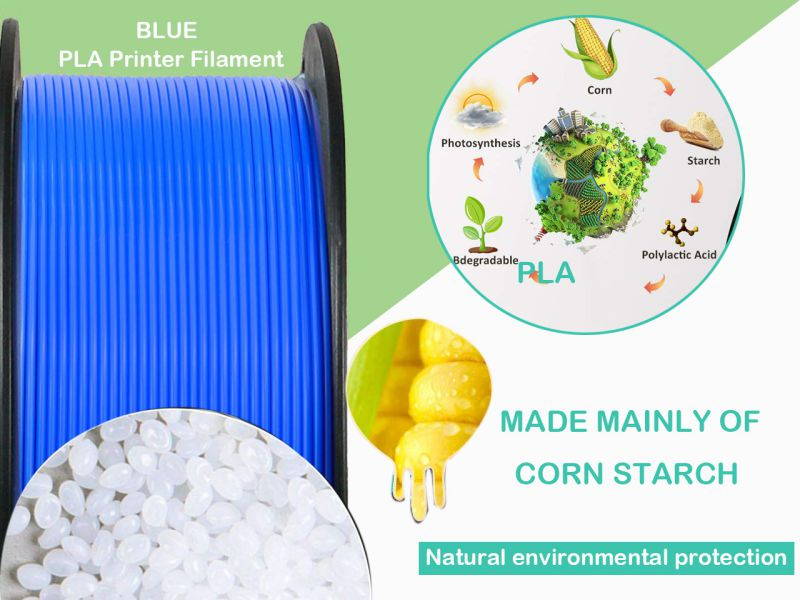 PLA 3D Printer Filament ,1.75mm with Dimensional Accuracy +/- 0.03mm,1 kg Spool,(2.2lbs),Fit Most 3D FDM Printer