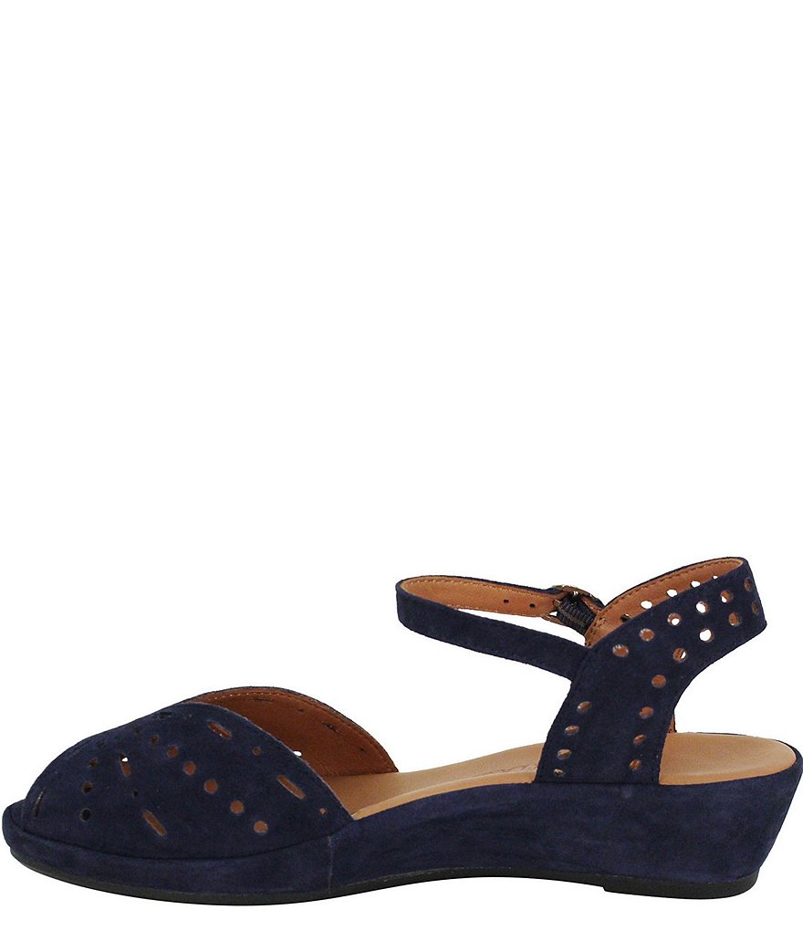 L'Amour Des Pieds Brenn Suede Wedge Sandals
