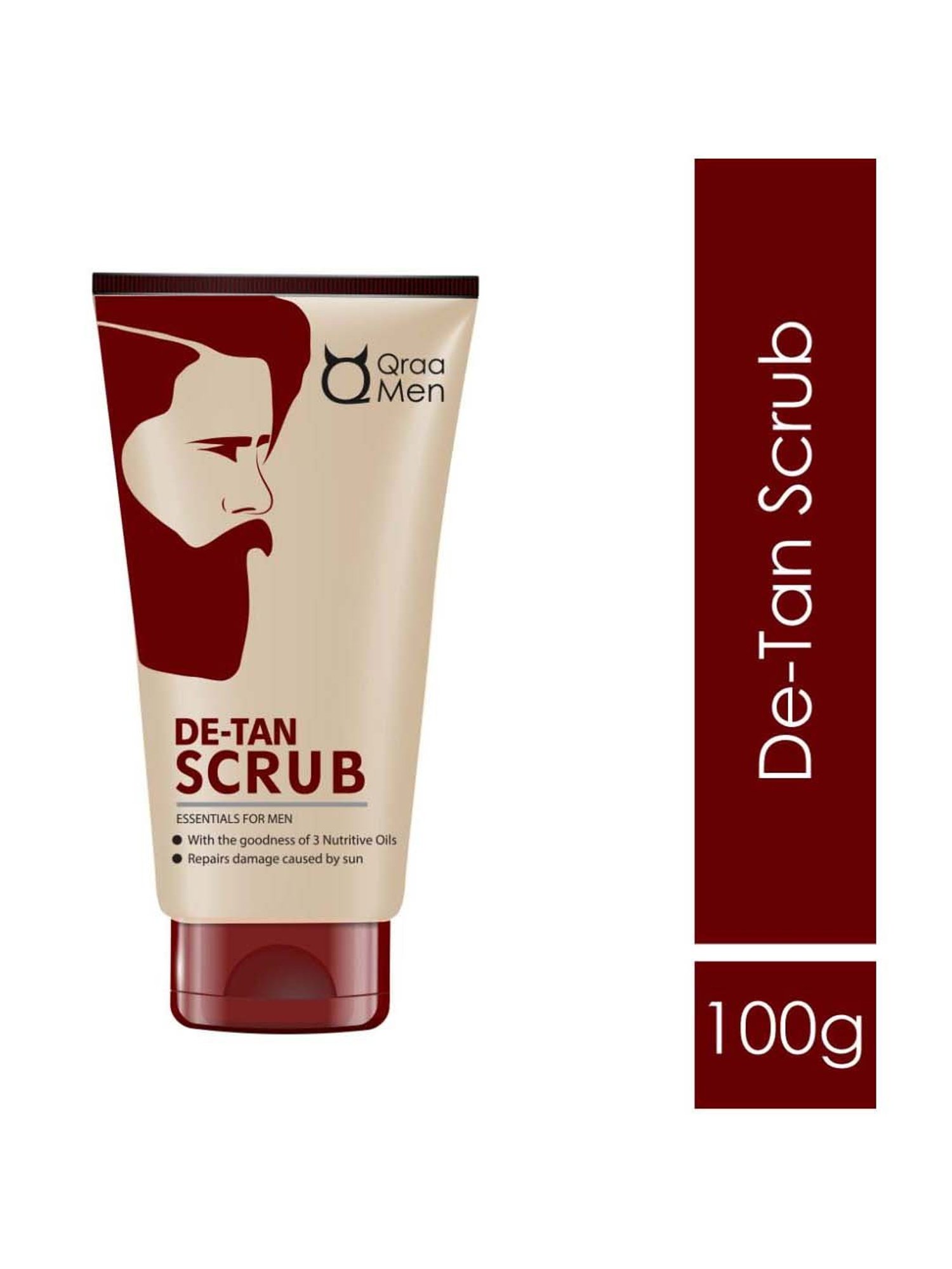 Qraa Men De-Tan Scrub - 100 gm