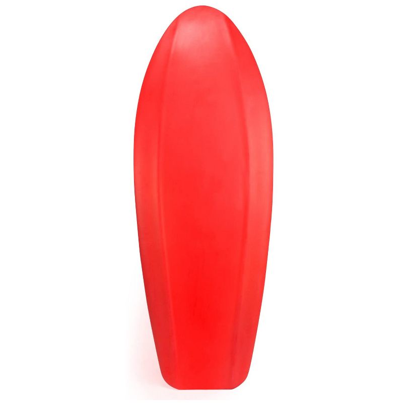 Driftsun DS-KB-CH Water Sports Charger Kneeboard for Boating with Hook, Knee board for Lake or Beach, 54 x 20 Inches Rounded &ldquo;V&rdquo; Shape Hull, Red