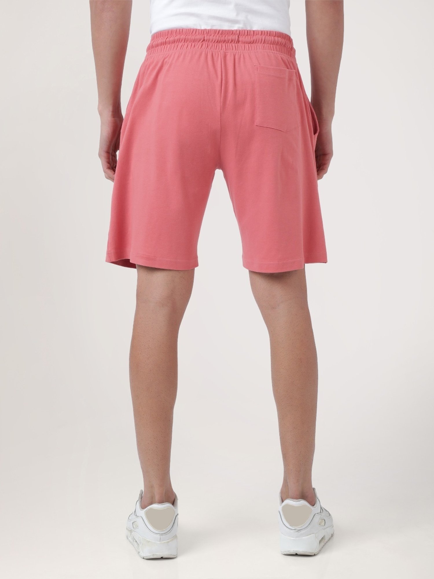 Bene Kleed Peach Beige Cotton Oversized Shorts