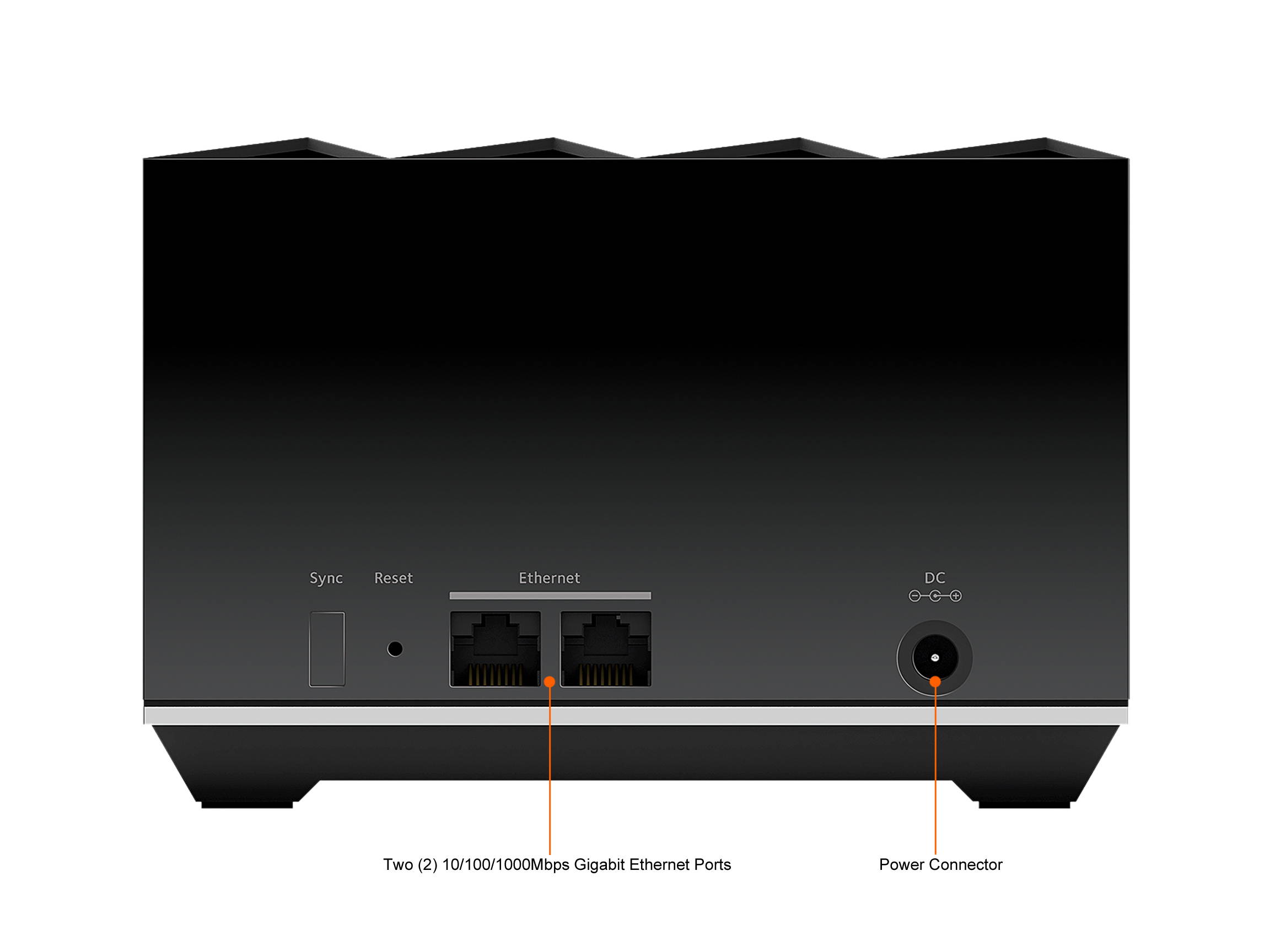 NETGEAR Nighthawk Tri-band Whole Home Mesh WiFi 6 Add-on Satellite (MS80) - Add up to 2,250 sq. ft. of Coverage