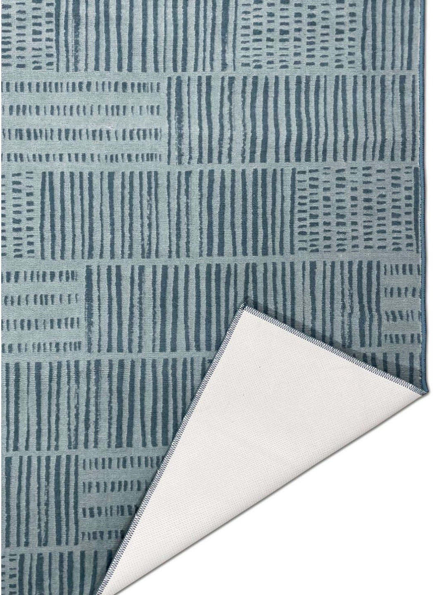 Welspun Blissful Grey Polyester 400 GSM Anti Skid Carpet