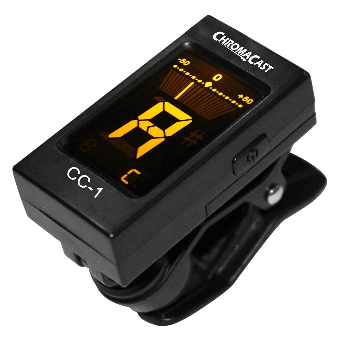 chromacast 440 series vanilla cream clipon guitar tuner cc440vc