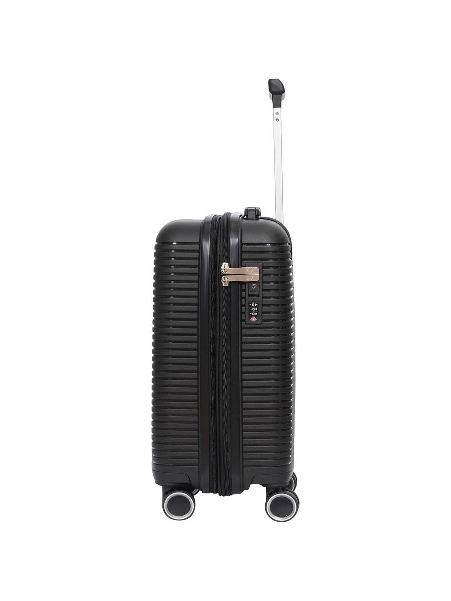 The Vertical Stellar Black Wheels 8 Small Hard Cabin Trolley Bag