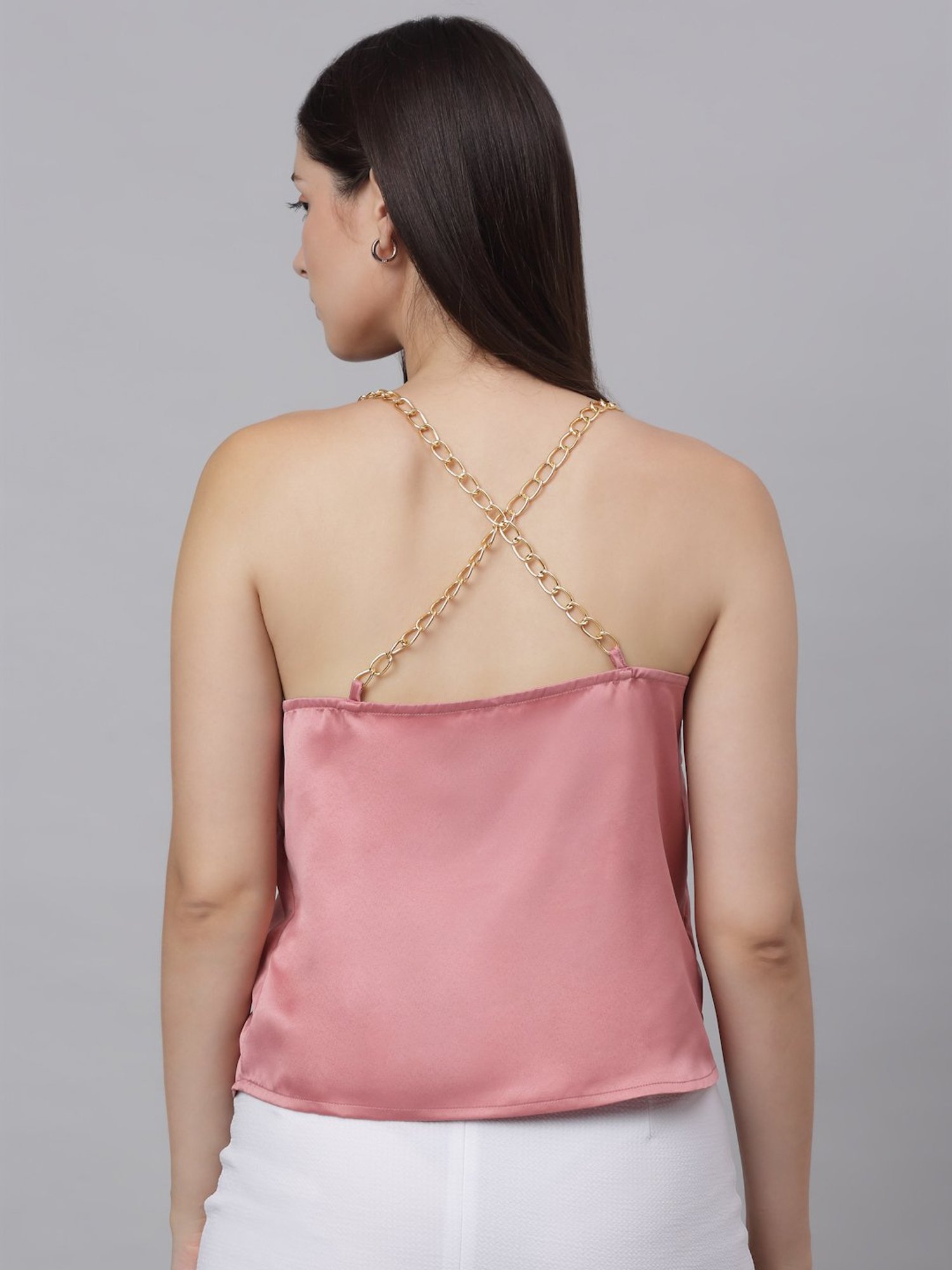 NEUDIS Pink Spaghetti Top