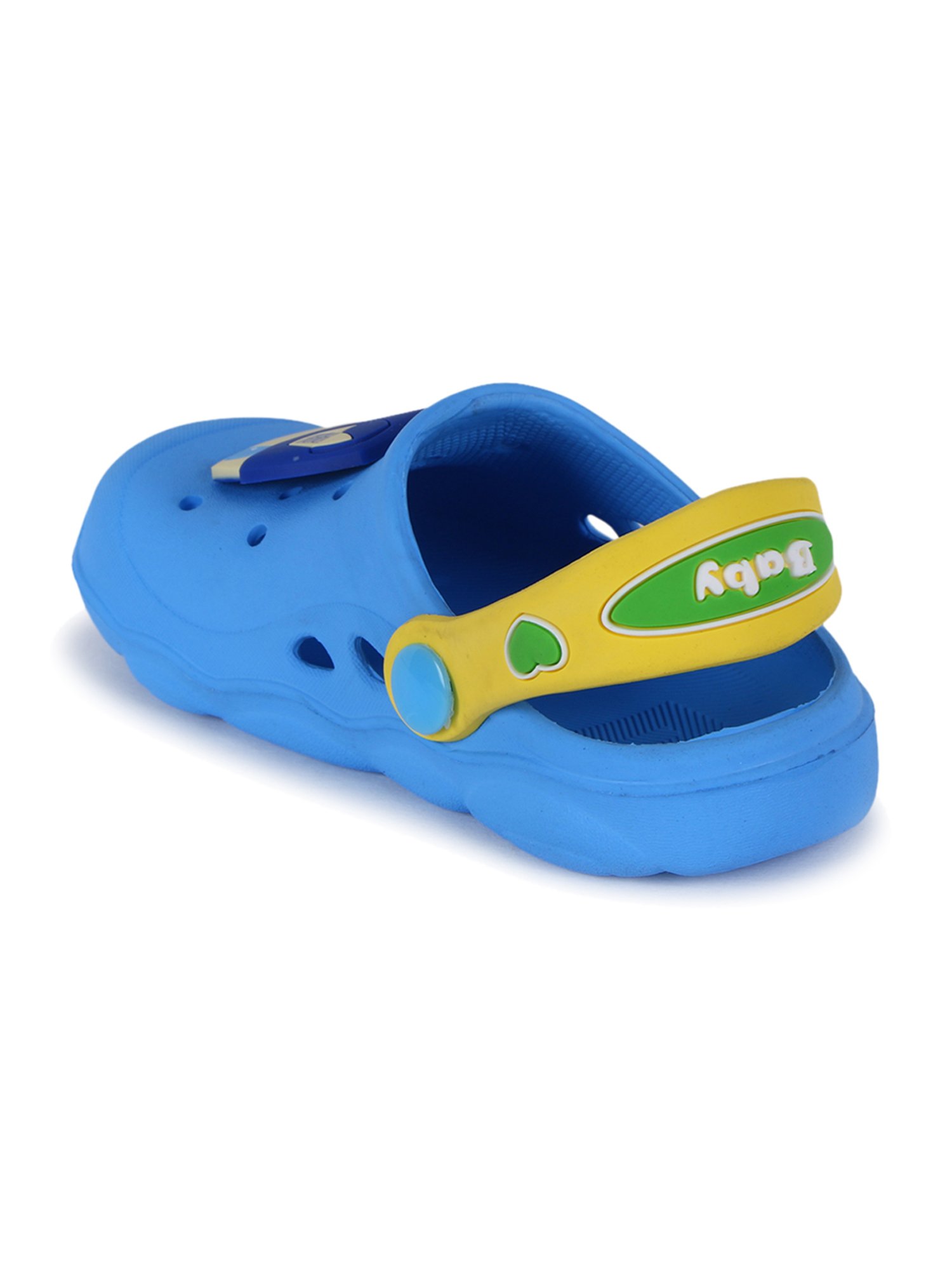 Passion Petals Kids Blue Back Strap Clogs