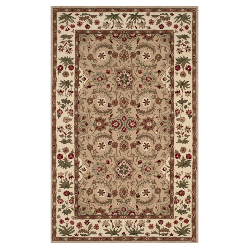 5'x7' Rectangle Braided Solid Jute Area Rug Brown - Okuna Outpost