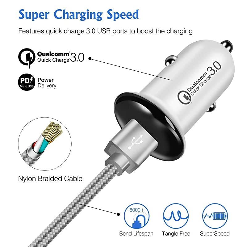 Car Charger Fast Charger Car Mount Air Vent Phone Holder Compatible iPhone Xs MAXXRXSX88 Plus Samsung Galaxy S987Note 89 and All QiEnabled PhonesBlack