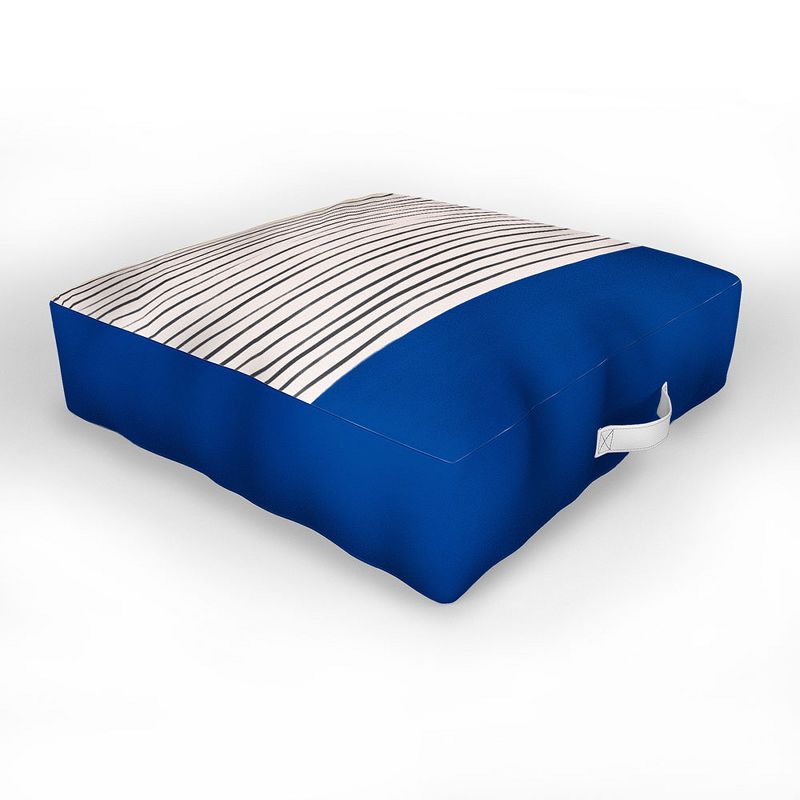 Jordan French Edge Chaise Lounge Cushion - Cabana Stripe Turquoise