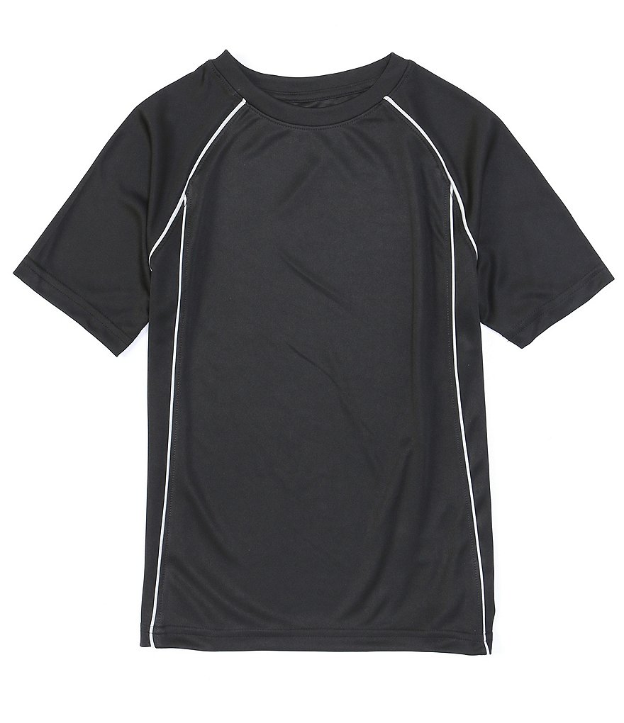 Kinetic by Class Club Little Boys 2T-7 Short-Sleeve Side-Piping Performance Tee