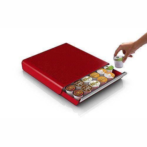 Mind Reader "Hero" Coffee Pod Storage Drawer for 36 Keurig K-Cup, 42 CBTL/Veri ,