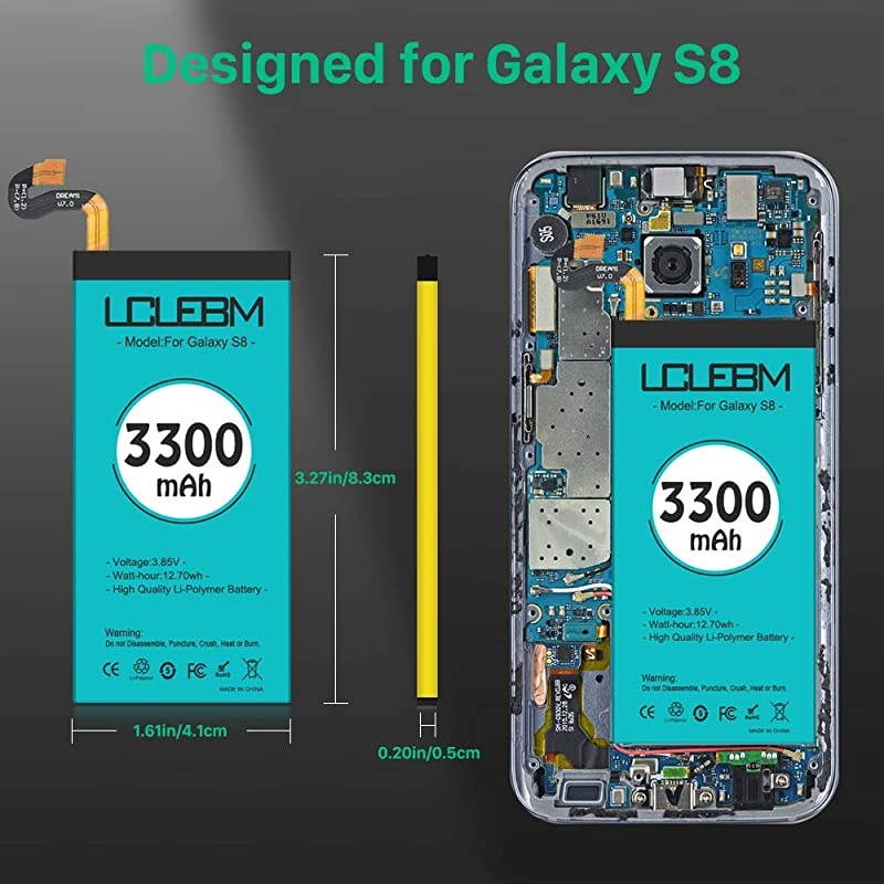Galaxy S8 Plus Battery 3880mAh S8 Plus Battery  Battery Replacement for Samsung Galaxy S8 Plus G955 G955V G955A G955T G955P G955F S8 Plus Battery Replacement with New Replacement Kits