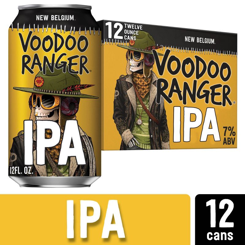 New Belgium Voodoo Ranger IPA Beer - 12pk/12 fl oz Cans