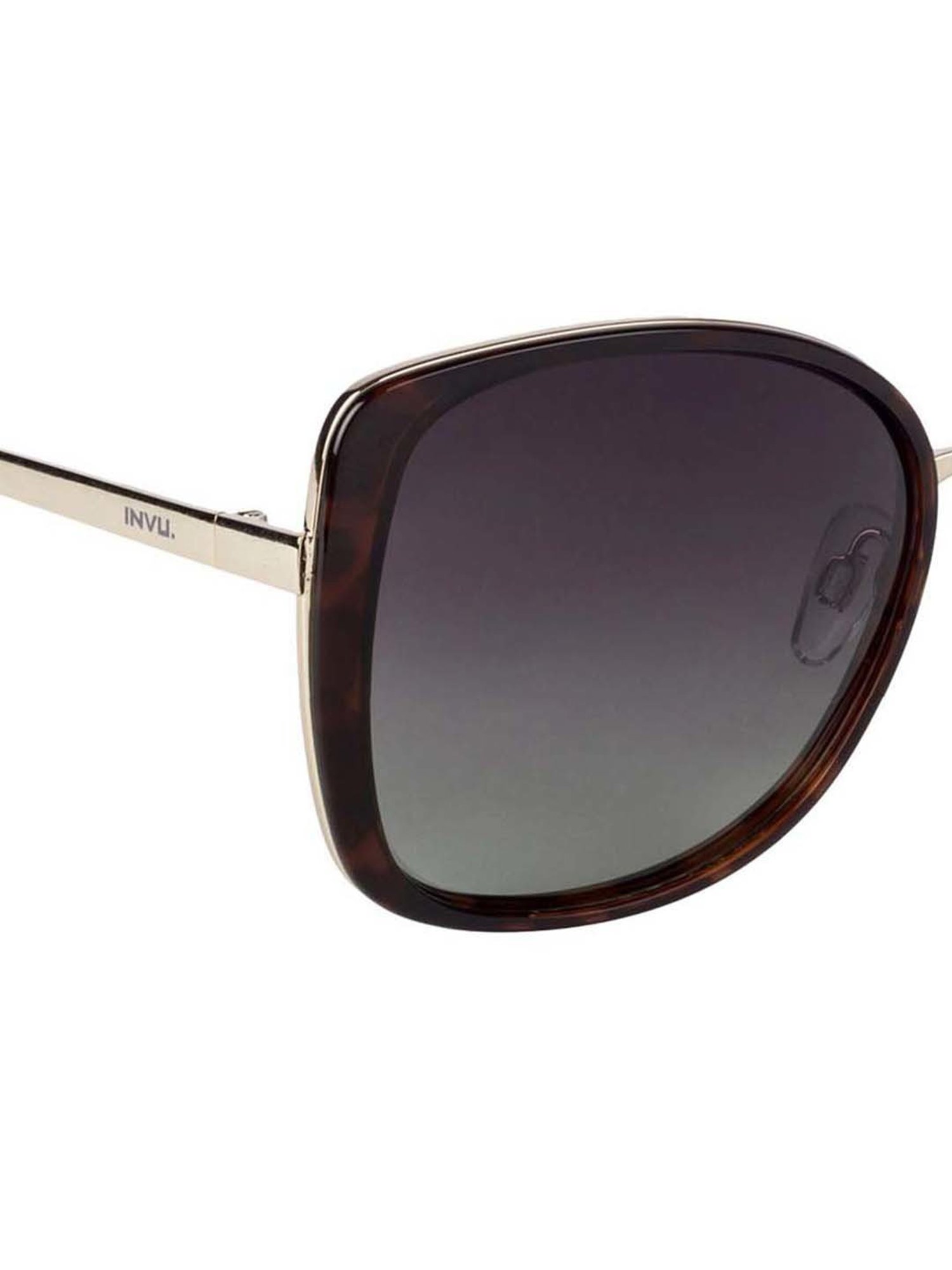 INVU Grey Rectangular UV Protection Sunglasses for Men