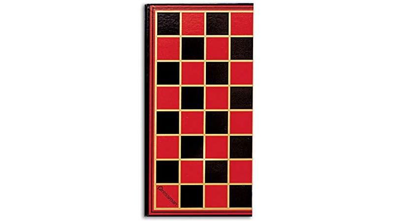 Pressman Classic Checkers Game With Folding Board and Interlocking Checkers