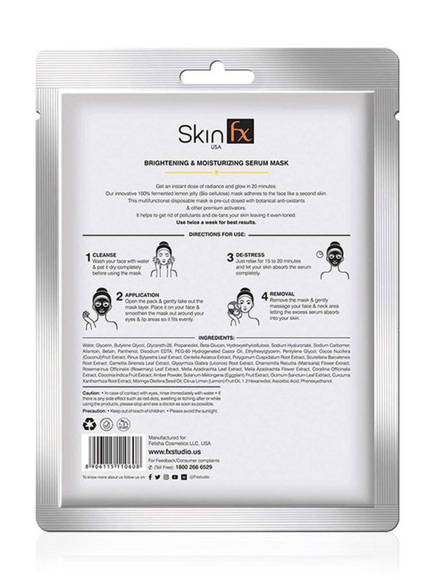 Skin Fx Brightening & Moisturizing Serum Mask - 25 ml