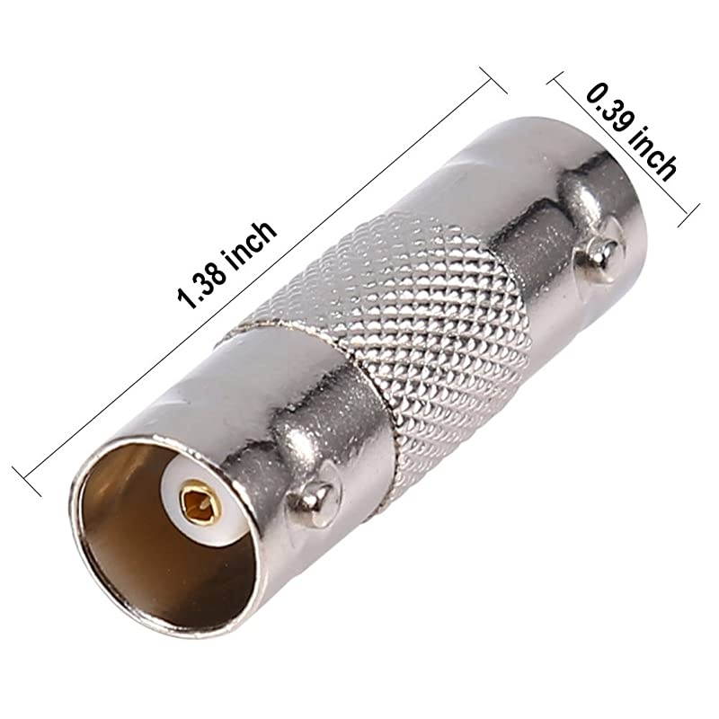 Connector Pack 30pcs Female to Female Straight Coupler Adapter for CCTV Camera Survelliance System