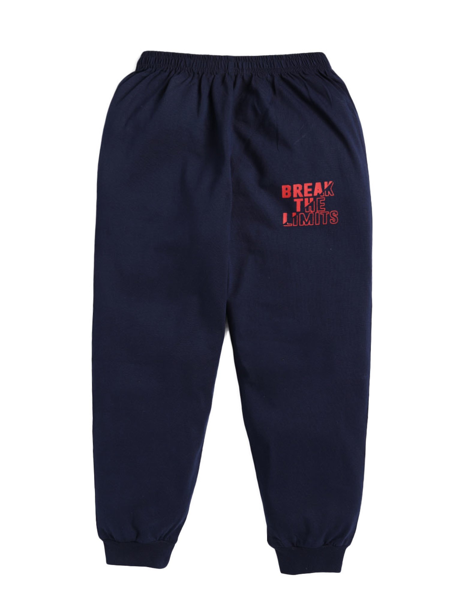 Todd N Teen Kids Red & Navy Printed T-Shirt with Joggers