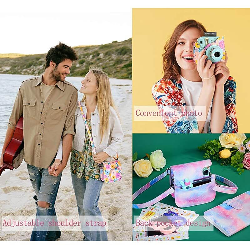 Instax Mini 9 Camera Accessories Bundles Compatible with Fujifilm Instax Mini 9 Mini 8 Mini 8+ Camera with Mini 9 Case108 Photos Mini Photo Albumetc Oil Paint14 Items