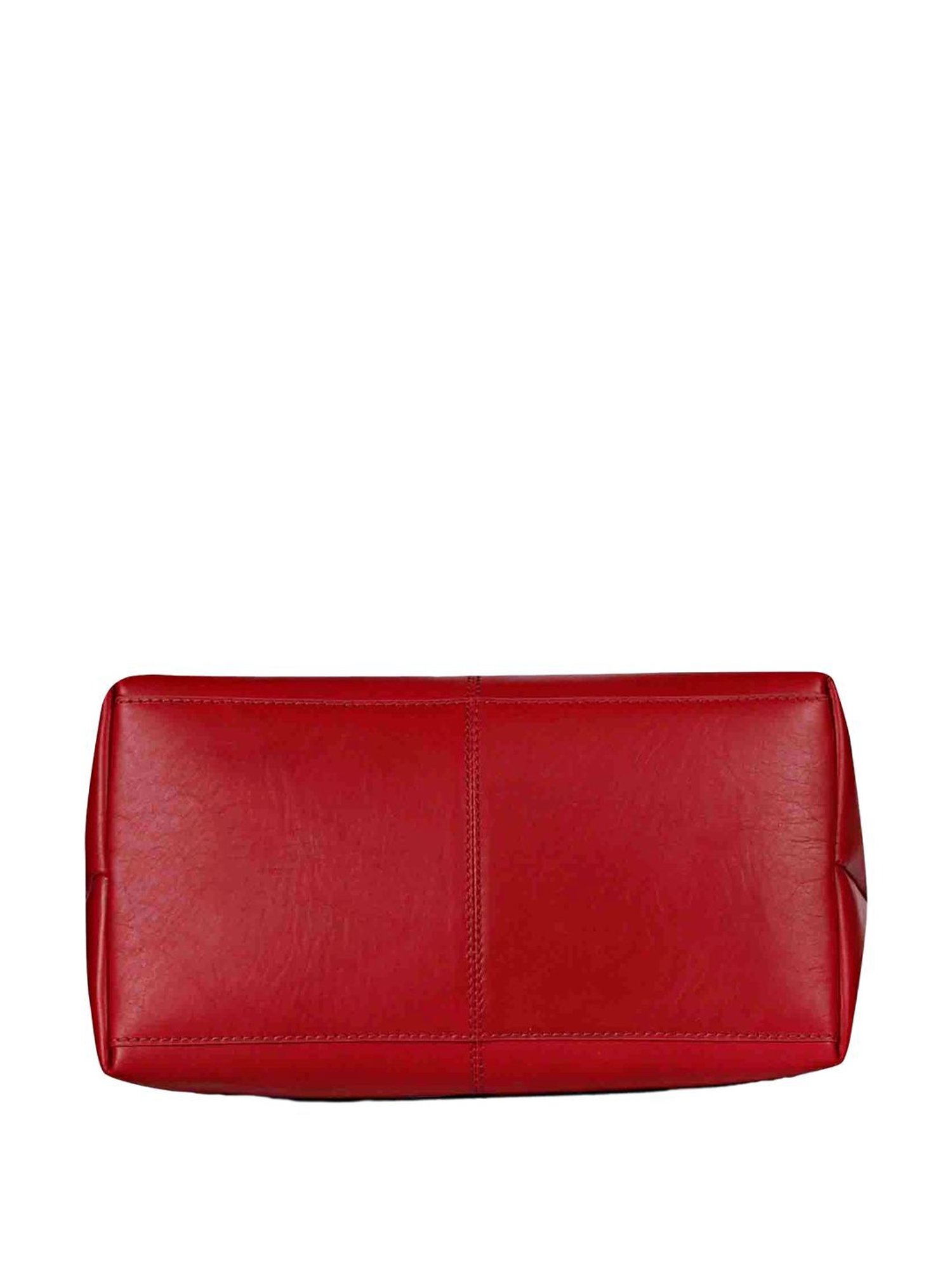 Saint G Red Solid Medium Handbag