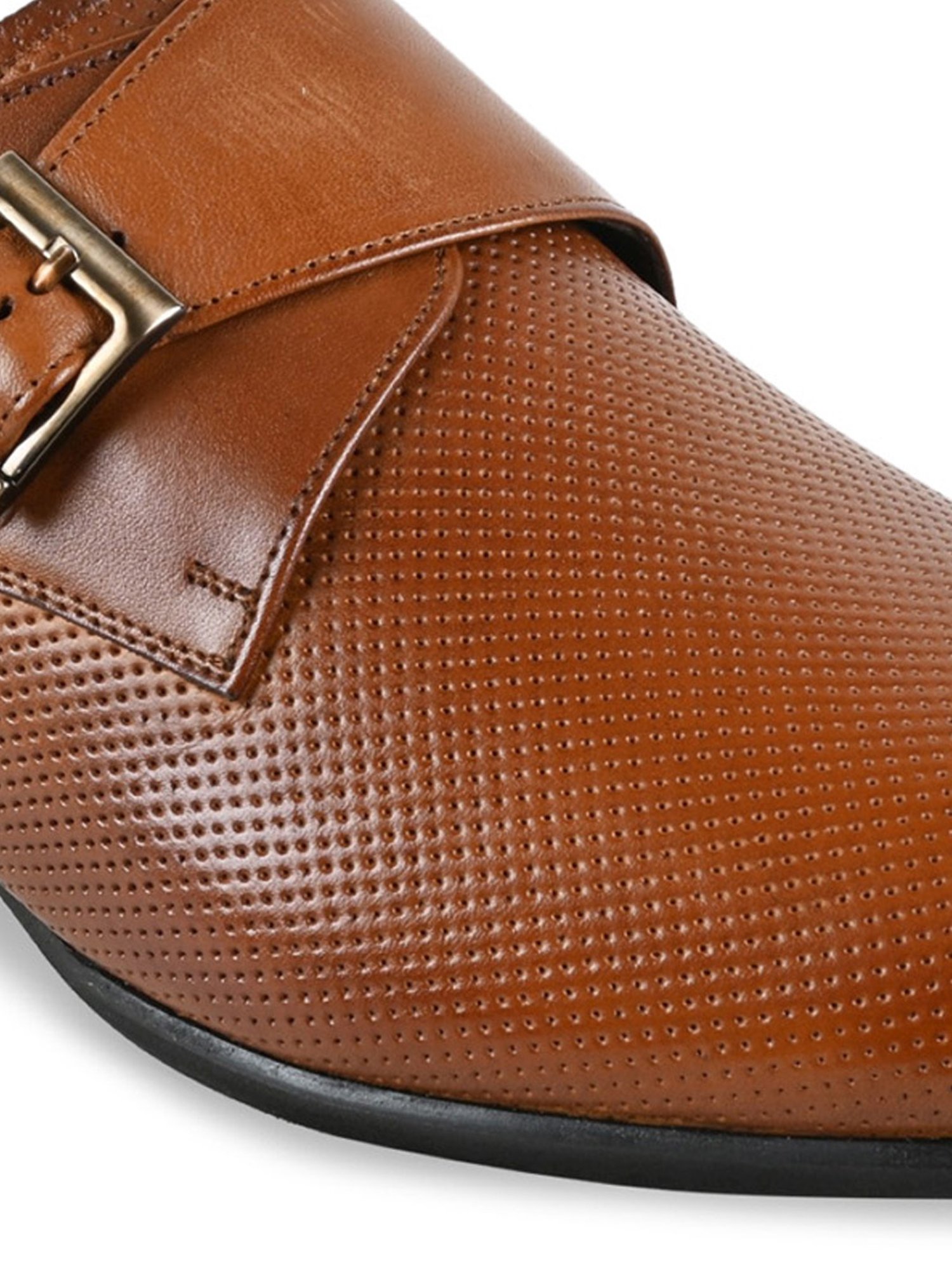 Imperio by Regal Men's Tan Monk Shoes