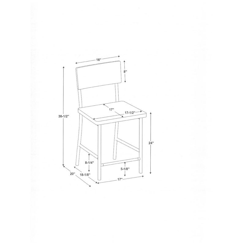 Wood & Steel Counter Stool Black - Hearth & Hand™ with Magnolia