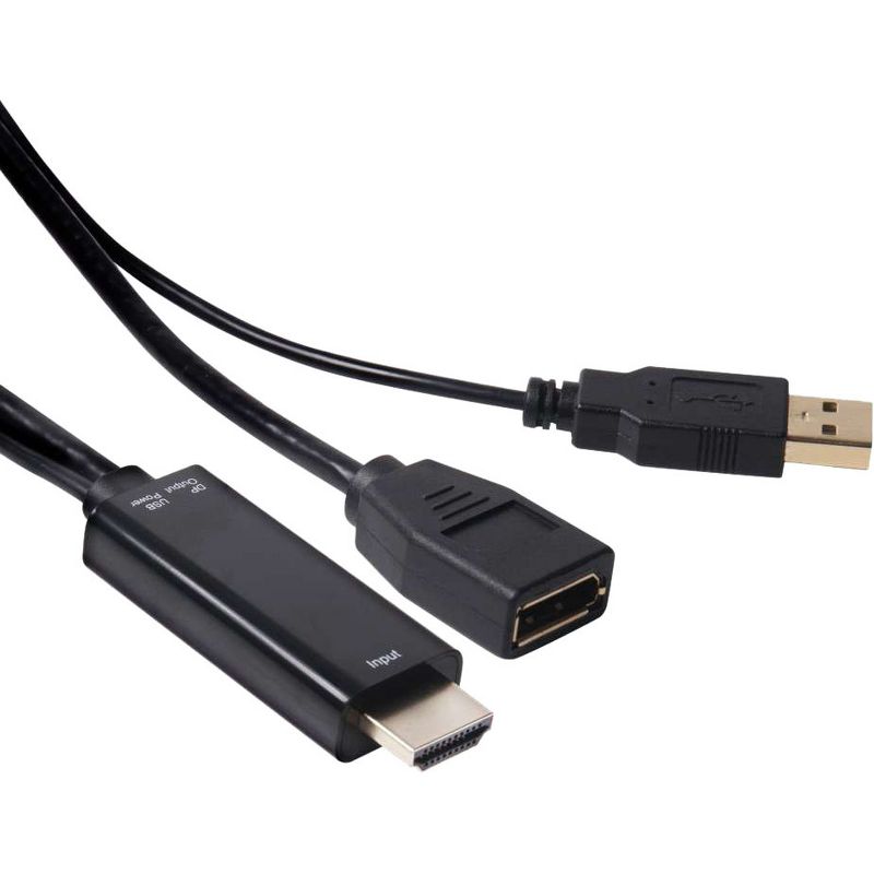 Club 3D HDMI to DisplayPort Adapter - DisplayPort/HDMI/USB A/V Cable for Audio/Video Device, Gaming Console, Notebook