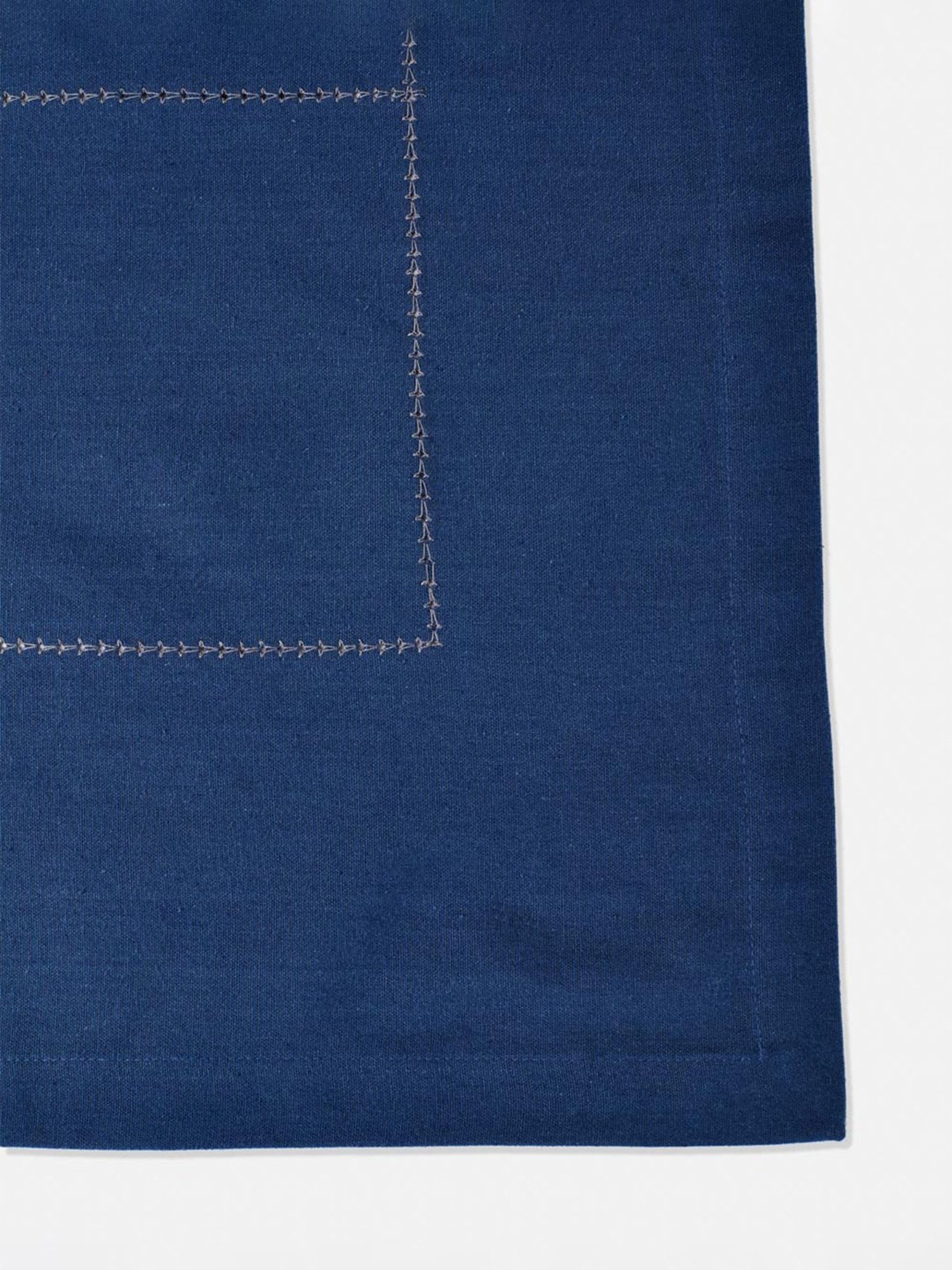 Fabindia Indigo Cotton 86 TC 200 GSM Baasu Table Cover - Set of 4