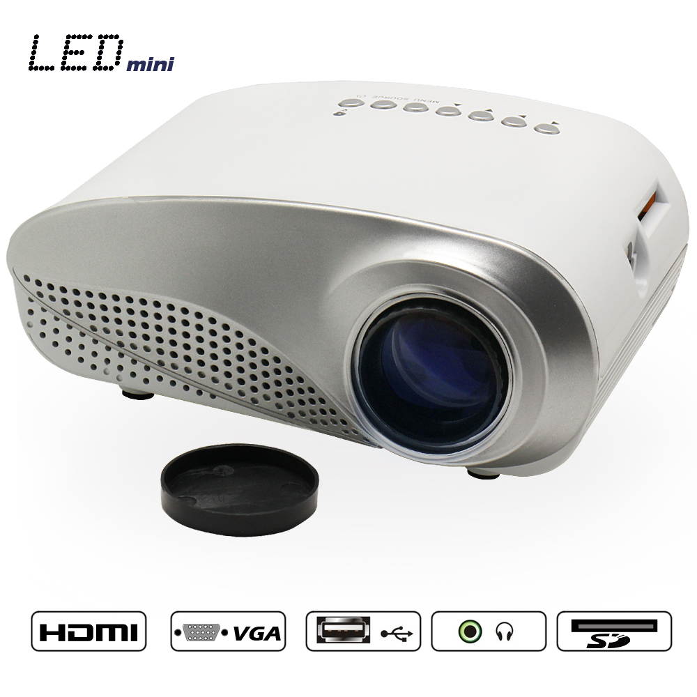 RD802 Mini Home Multimedia Cinema LED Projector Support AV/TV/VGA/USB/HDMI/SD