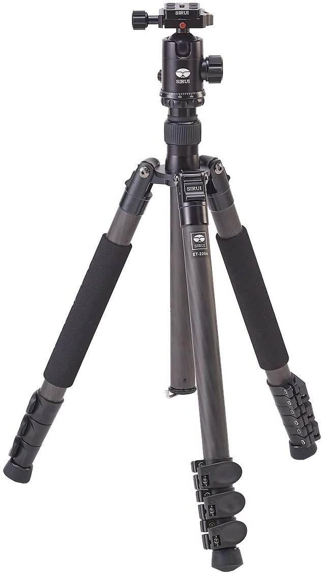 Sirui ET-2204 3-section Aluminum Tripod with E-20 BallHead - Black #SUET2204