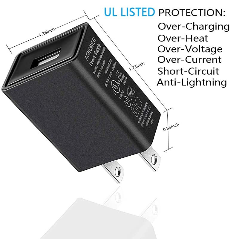 for Jitterbug Flip Phone Charger - [UL Listed] for Jitterbug Flip, Smart 2 Cell Phone Micro USB Wall Charger with 5FT Cable