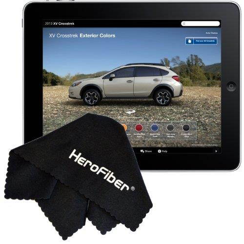 HeroFiber Ultra Gentle Cleaning Cloth for Cameras, Lenses, Smart Phones, Tablets, Gems and all other delicate items (Black)