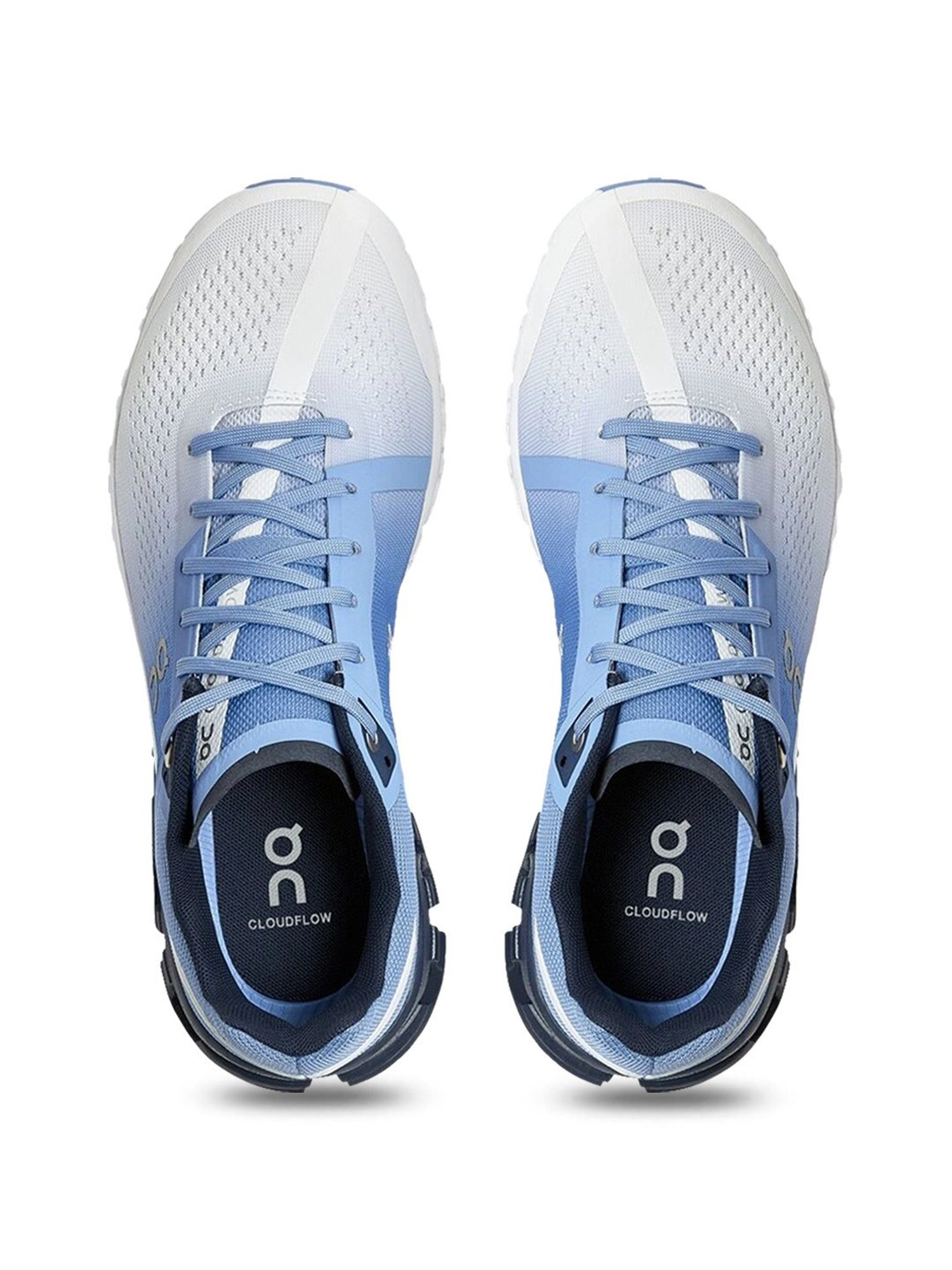 On Women's Cloudflow 3 Marina Blue & White Running Shoes