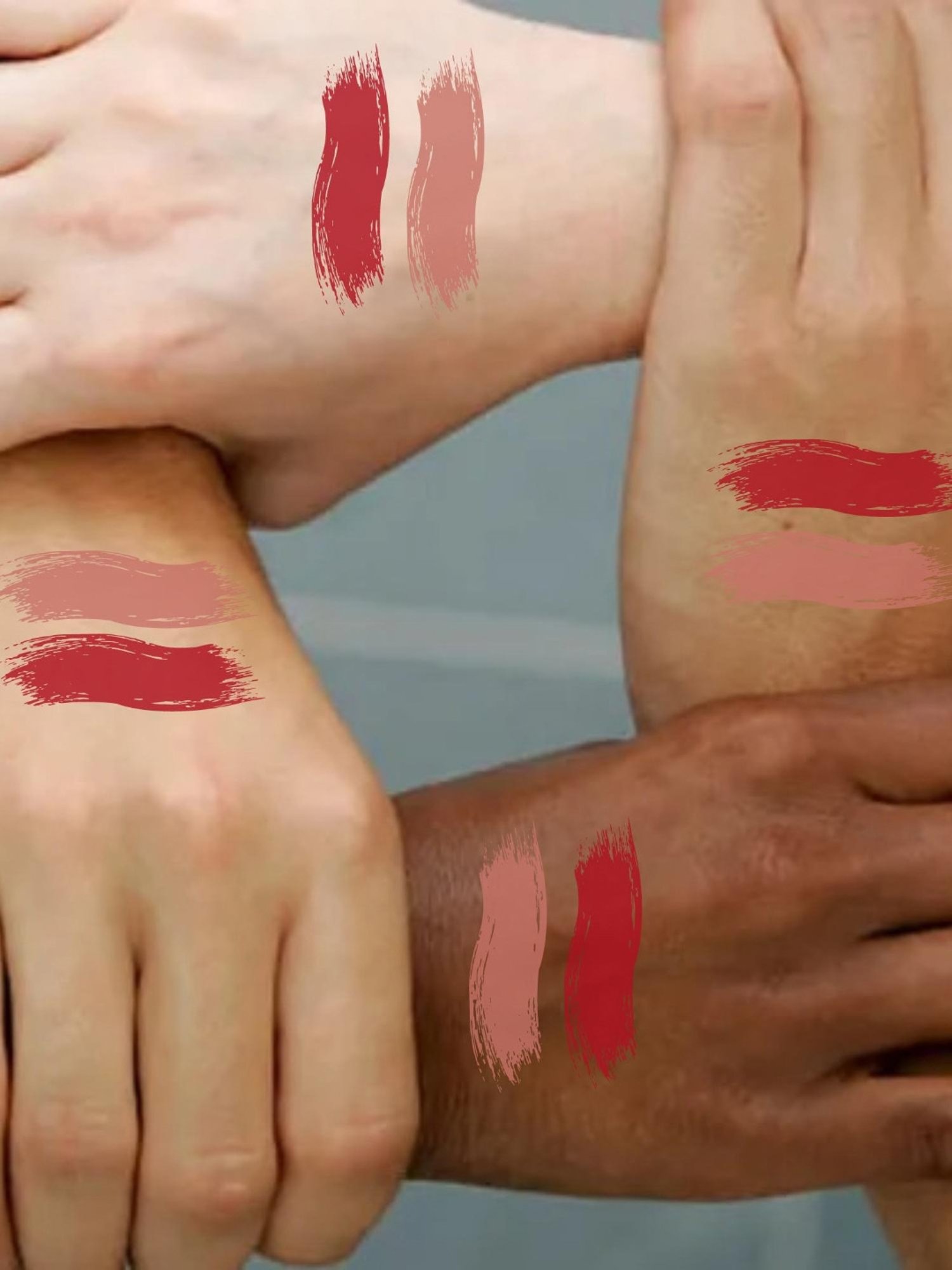 KINDED Liquid Lip Colour 04 Brick Red & 10 Perfect Nude Combo