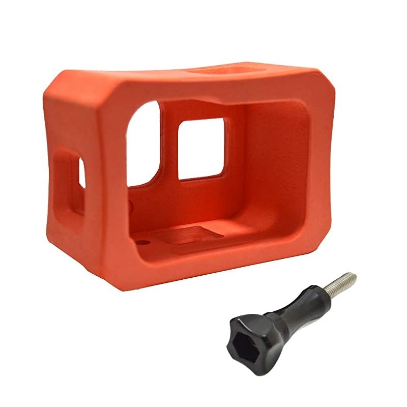 Case - Float for GoPro Hero 8 Black, Floating Housing Anti-Sink Floater Frame Water Sports Accessory - Orange