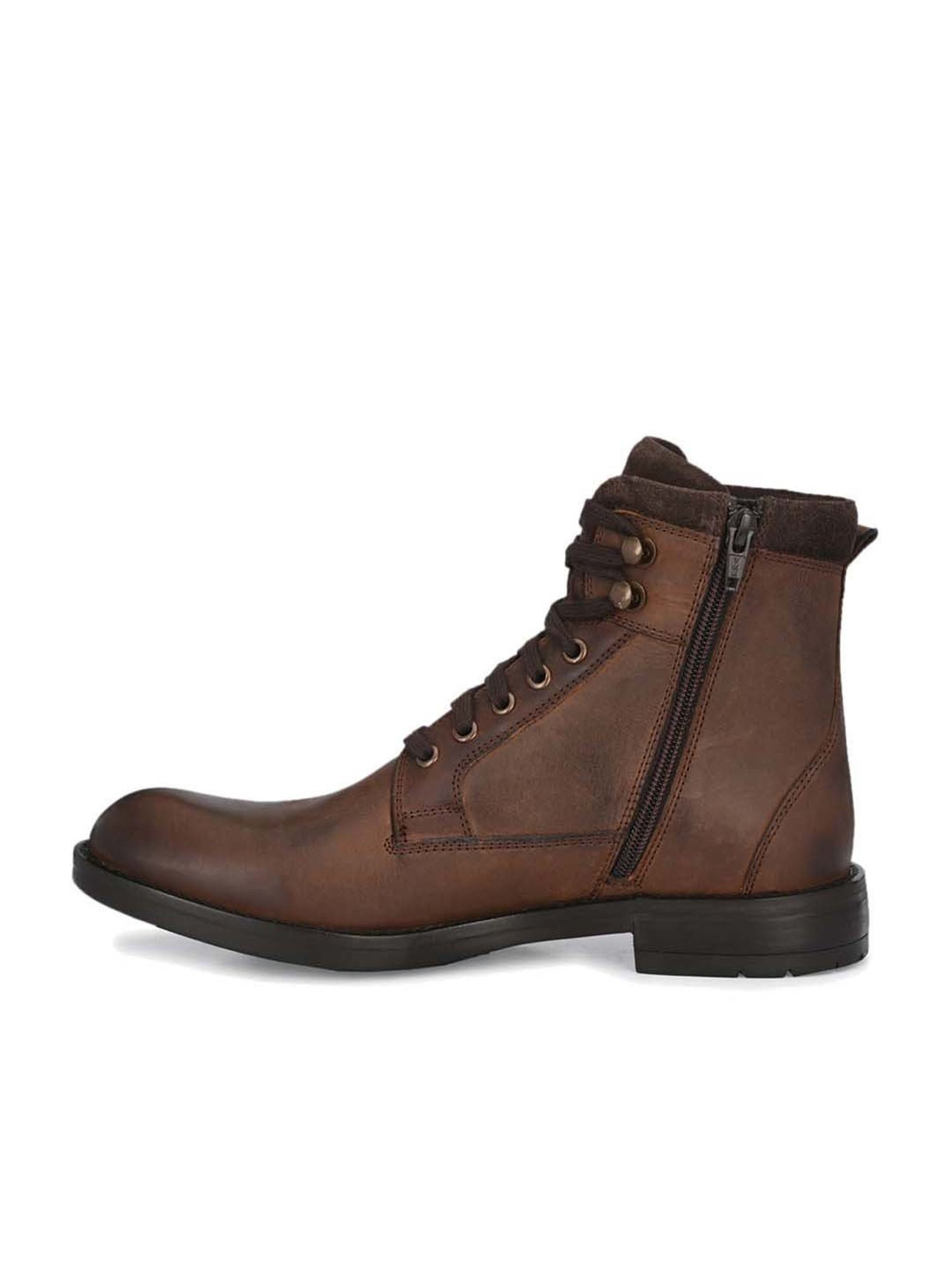 Delize Men's Brown Derby Boots