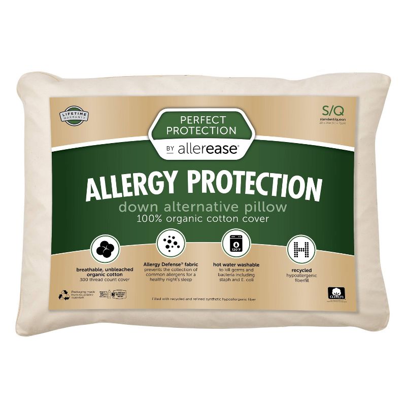 Standard/Queen Perfect Protection Allergy Pillow - Allerease