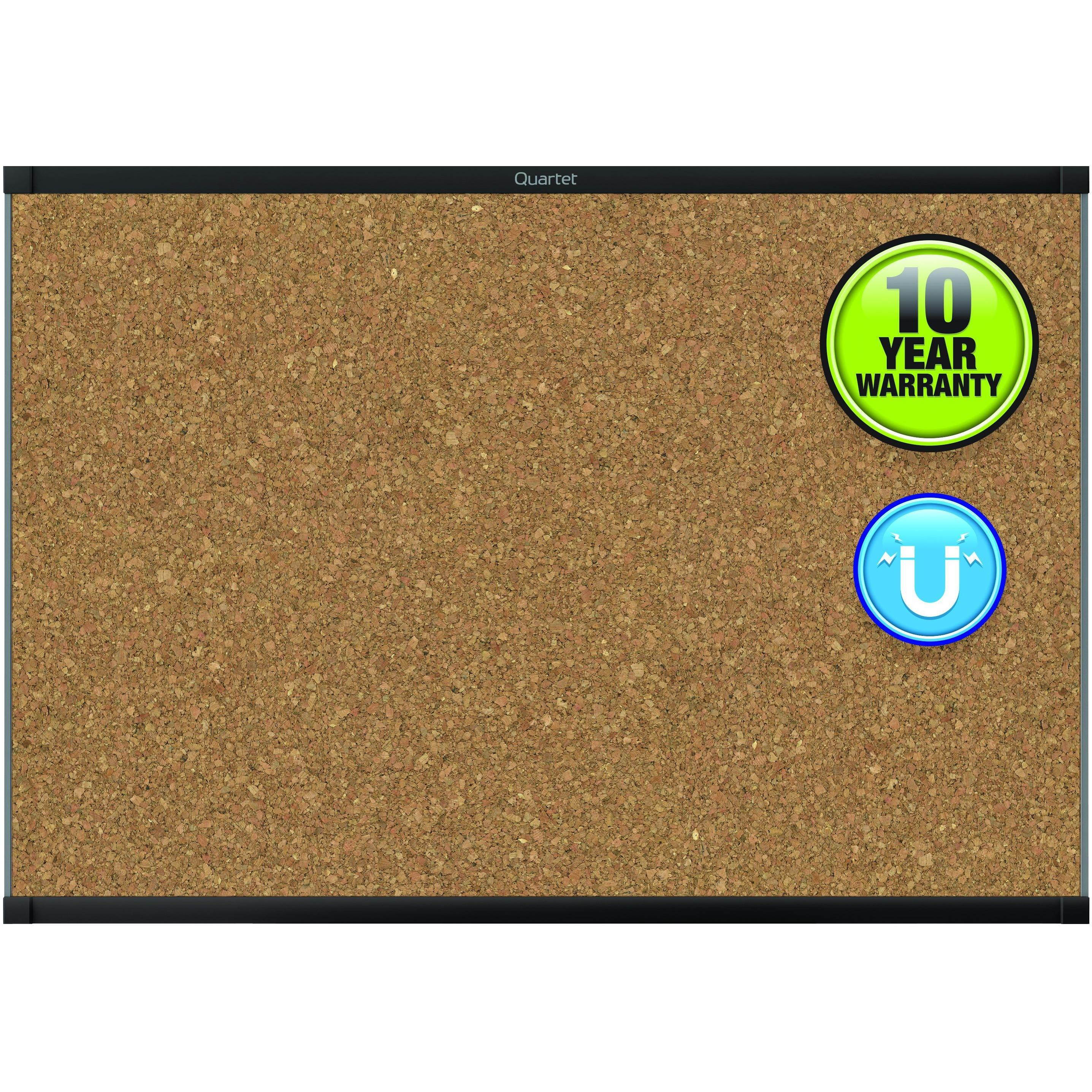 ACCO Brands Corporation Magnetic Cork Bulletin Board Prestige 2 3'x2' MC243BP2