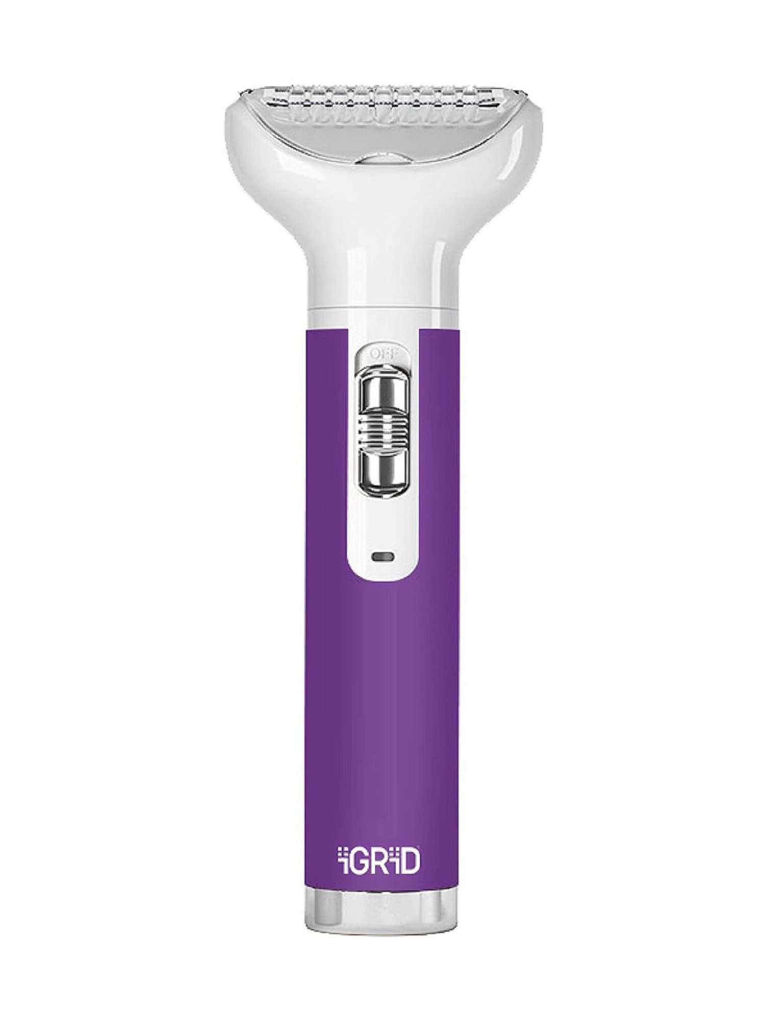 iGRiD IG4020 5-in-1 Electric Trimmer for Women for Eyebrow, Bikini, Underarm Hair Remover (Purple)