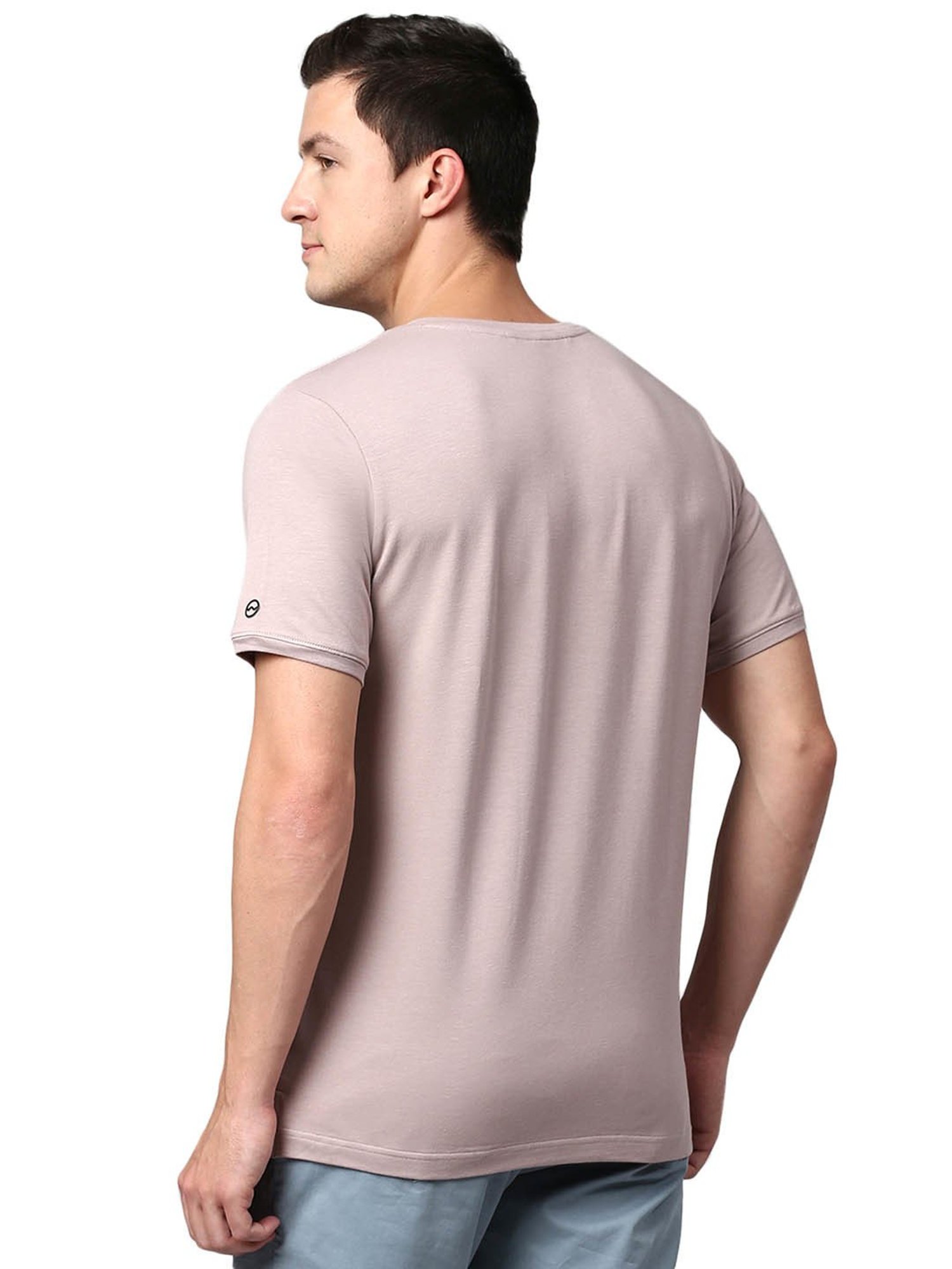 Slowave Dusty Pink Regular Fit T-Shirt