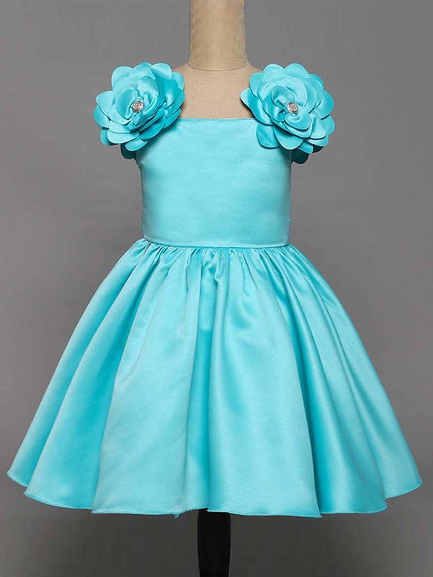 The Magic Wand Kids Blue Applique Dress