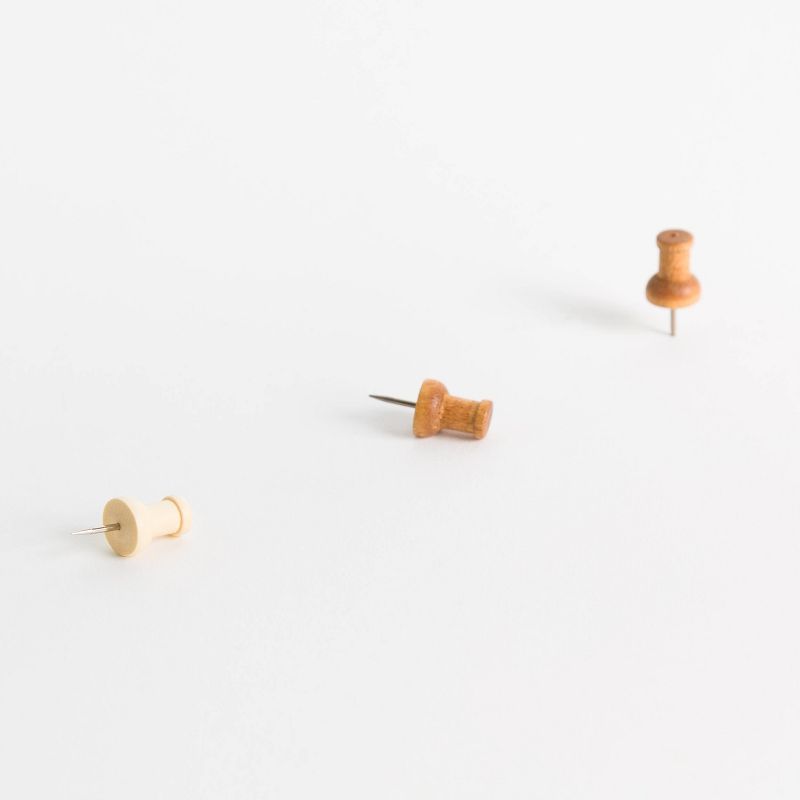 U Brands 150ct Wooden Push Pins with Jar