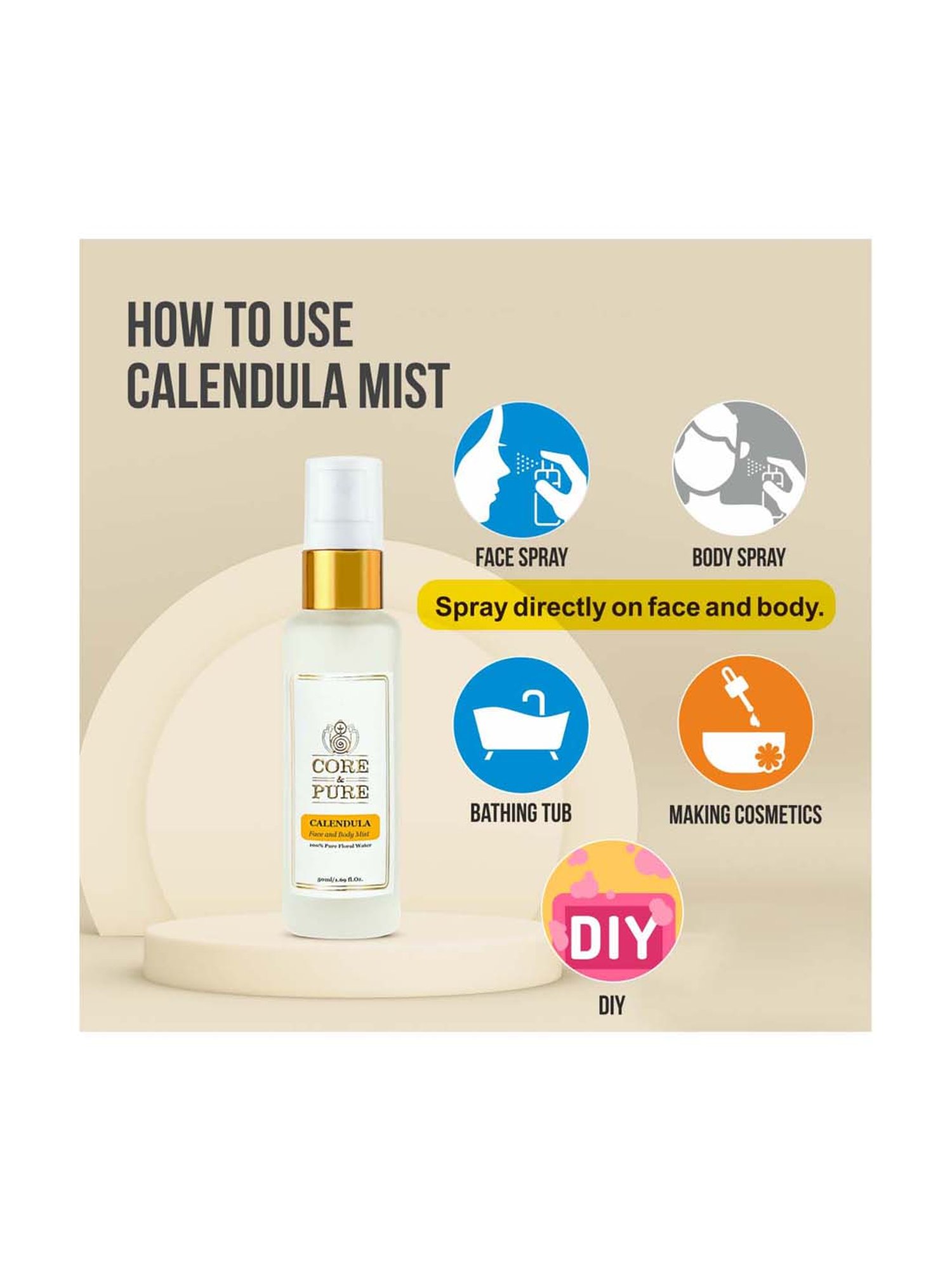 The Love Co. 100% Pure & Natural Rose Water - 100 ml