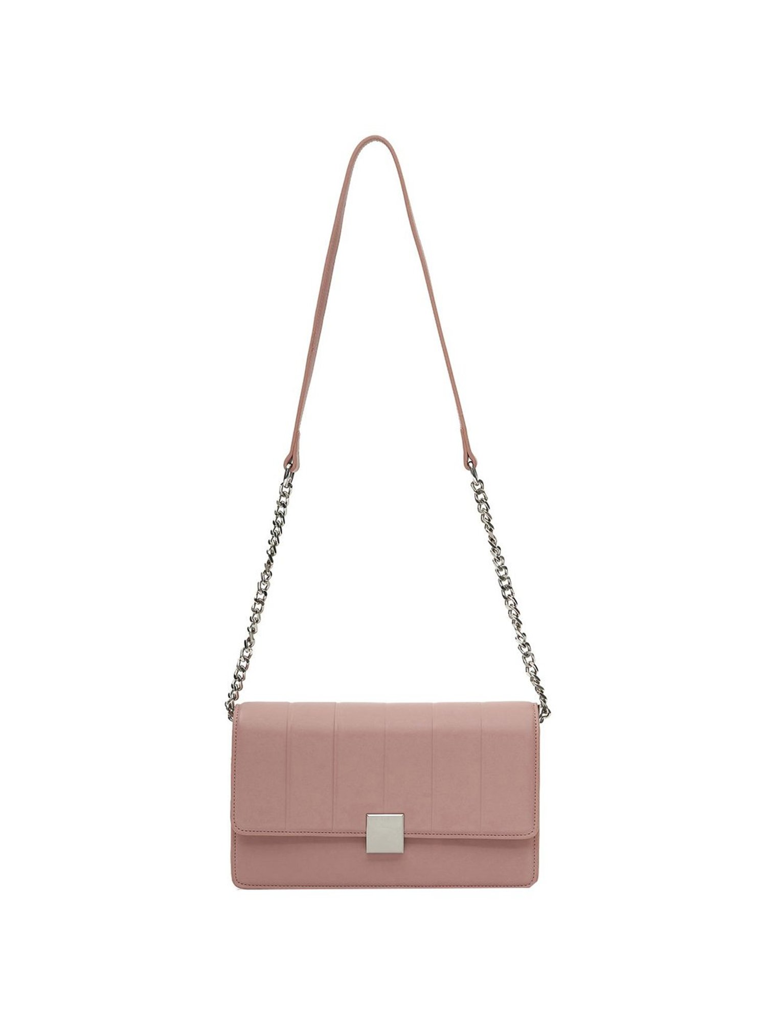 Miraggio Pink Textured Medium Shoulder Bag