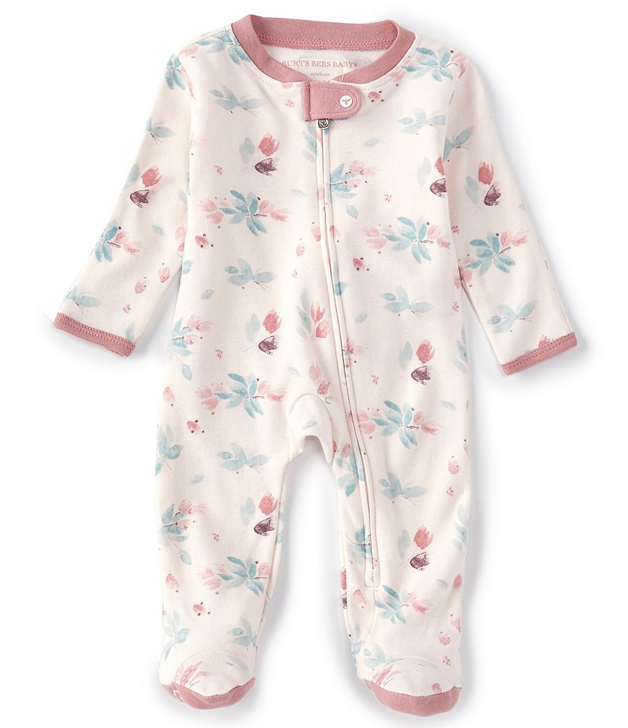 Hudson Baby Infant Girl Fleece Long-Sleeve Gowns 3pk, Navy Rose, 0-6 Months