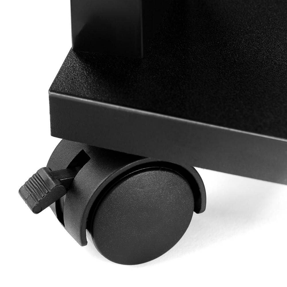 Aleratec 3-Tier LCD LED TV Stand Wheeled Entertainment Center